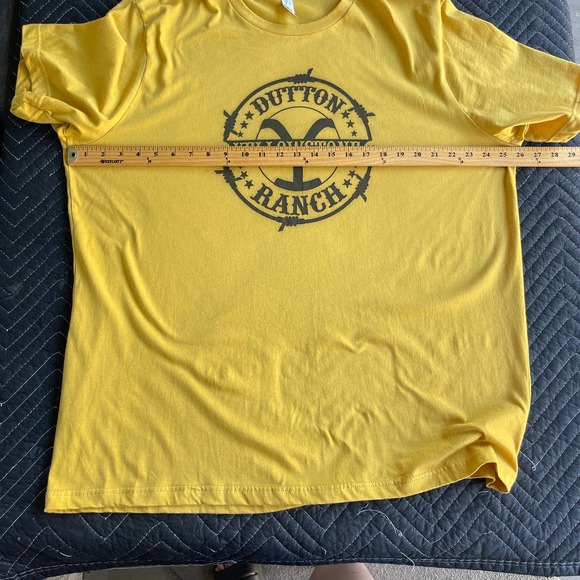 Bella Canvas Yellowstone‎ Shirt Womens Plus Size 2X XXL Yellow Dutton Ranch - Picture 7 of 10